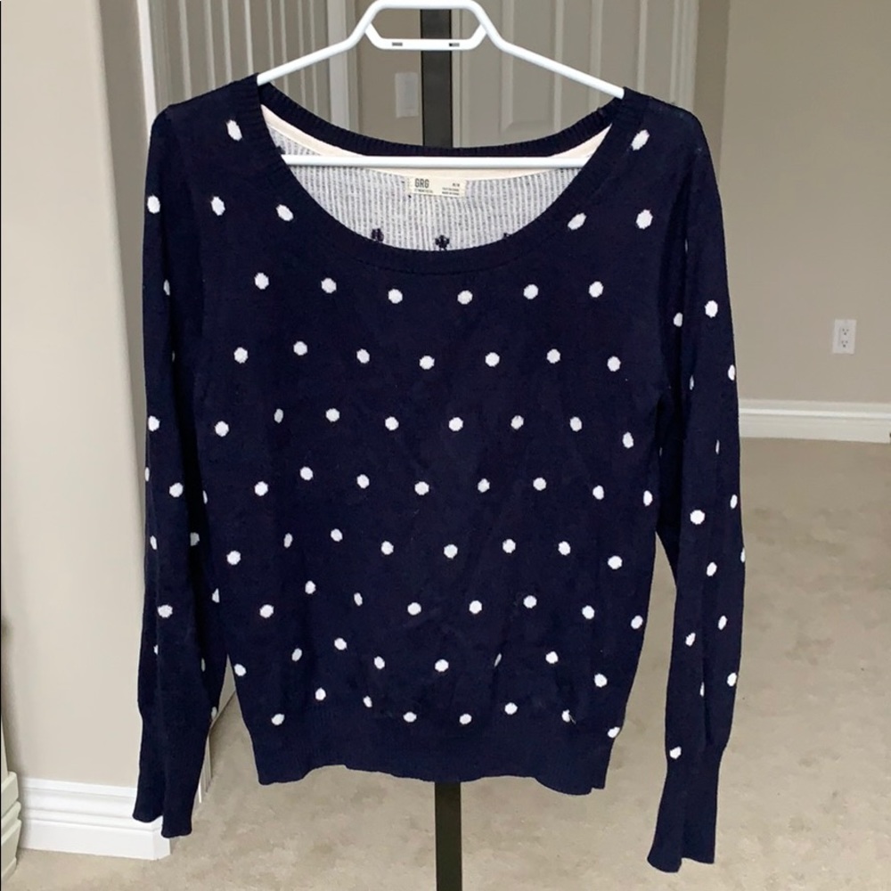 Poka dot sweater